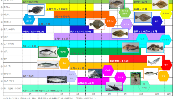 魚群カレンダー（要ダウンロード！）